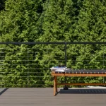 Trex Railing Cable Railing on Deck