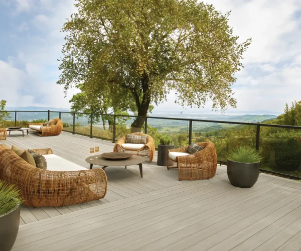 TimberTech-Inspiration-Advanced-PVC-Vintage-Weathered-Teak-Decking-Impression-Rail-Express-Black-glass-infill-Sanoma-gallery-4