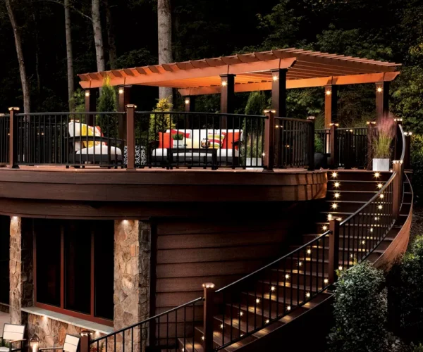 Trex Railing on Deck and Stairs