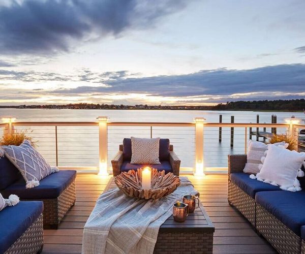 Timbertech Railing & Decking dock on water